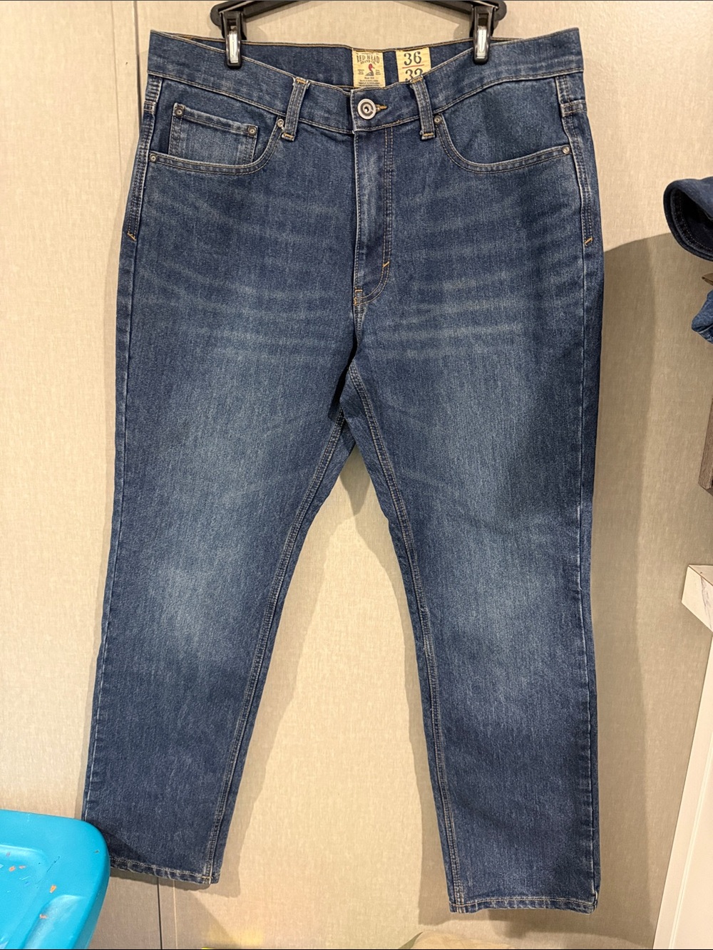 RedHead Men's Straight Jeans in Blue Denim 36x32